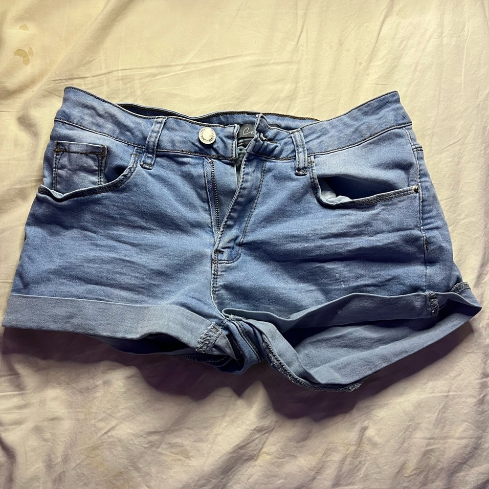 Denim Tight Jean Shorts